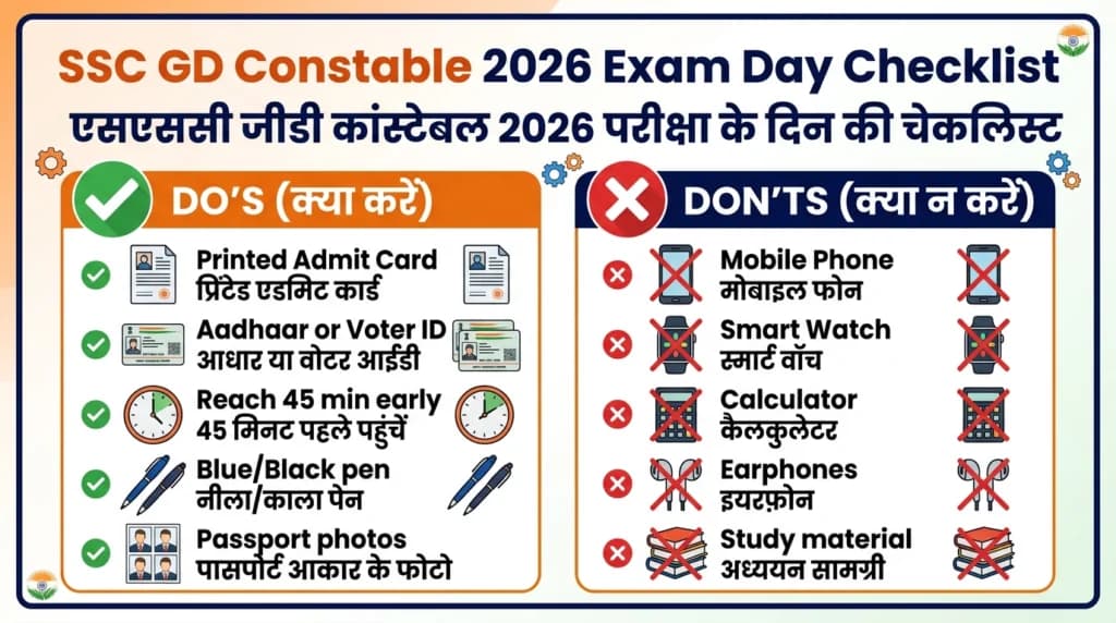 SSC GD Admit Card 2026 — Phase 4 Exam 25 May से, Hall Ticket Download करें